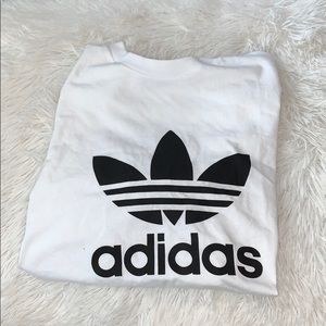 hand cropped Adidas tee